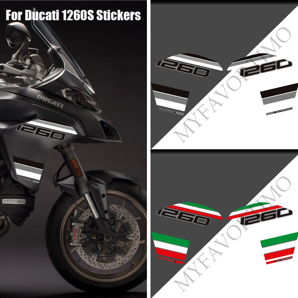 

Motorcycle Fairing Fender Protector For Ducati MULTISTRADA 1260 S 1260S Gas Fuel Oil Kit Knee Stickers Decals Tank Pad Grips