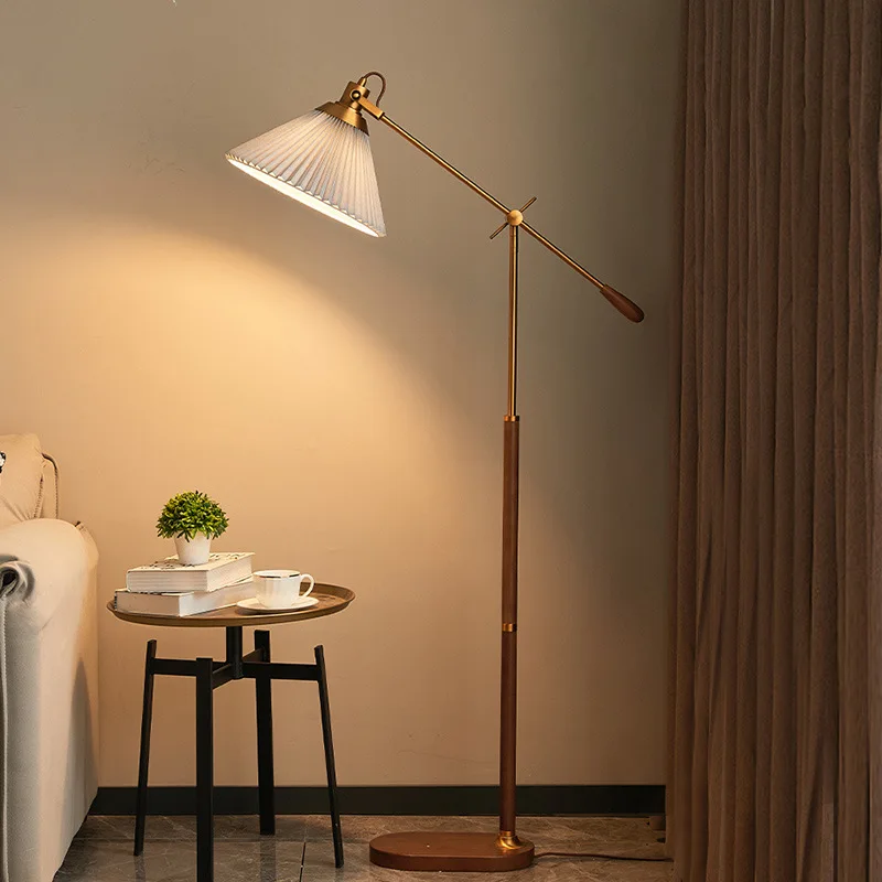 가벼운 럭셔리 복고풍 침실 침대 옆 테이블 팔 램프