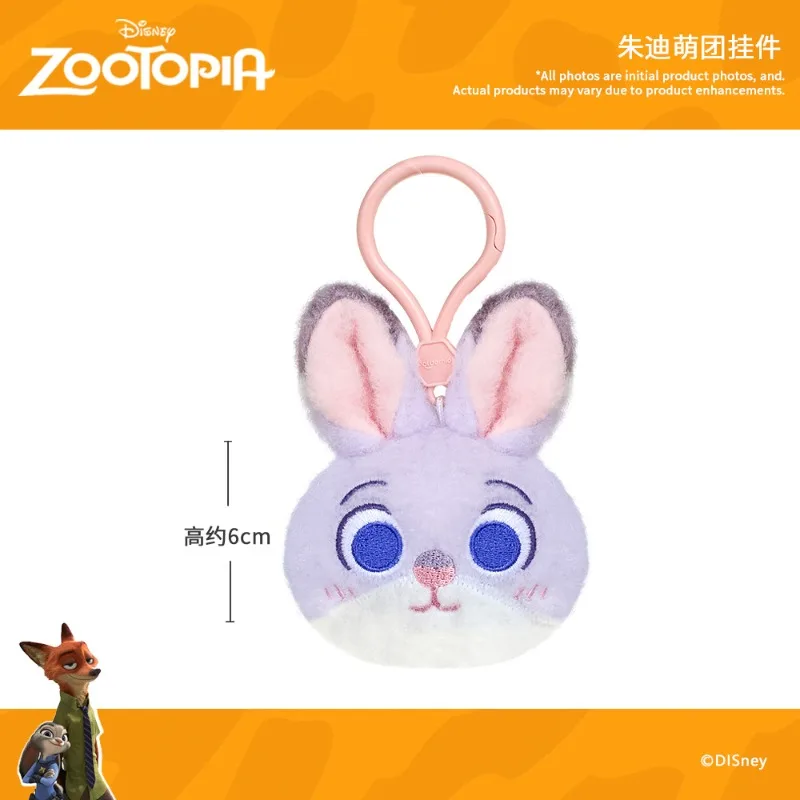 Oryginalny plecak pluszowy Disney 2025 Zootopia Judy Nick, otwierany, mały wisiorek, zawieszka do kluczy, najlepszy prezent urodzinowy dla przyjaciół