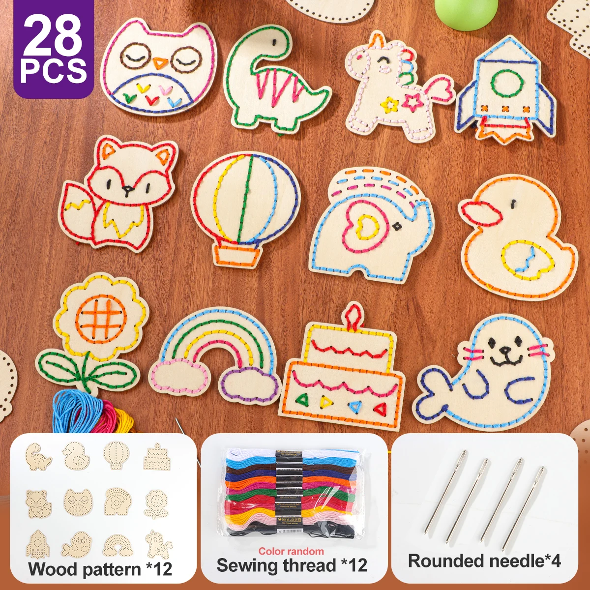 Kids Wooden Lacing Threading B - đánh giá và giá Kids Education Card