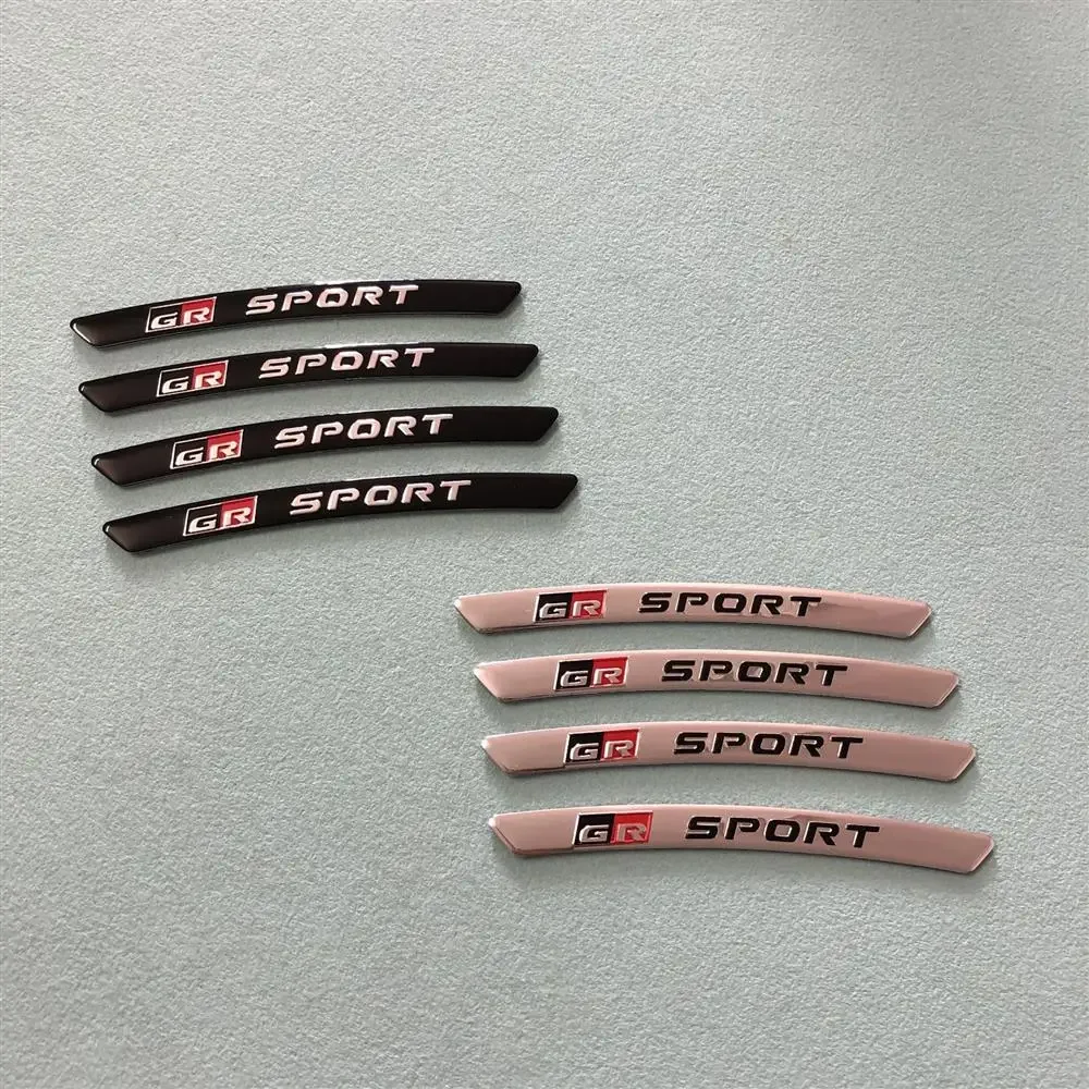 Car Wheel Side Sticker Rim Decals for GR Sport Gazoo Racing CHR Prius Corolla Supra Yaris Camry Avensis Accessories For Toyota