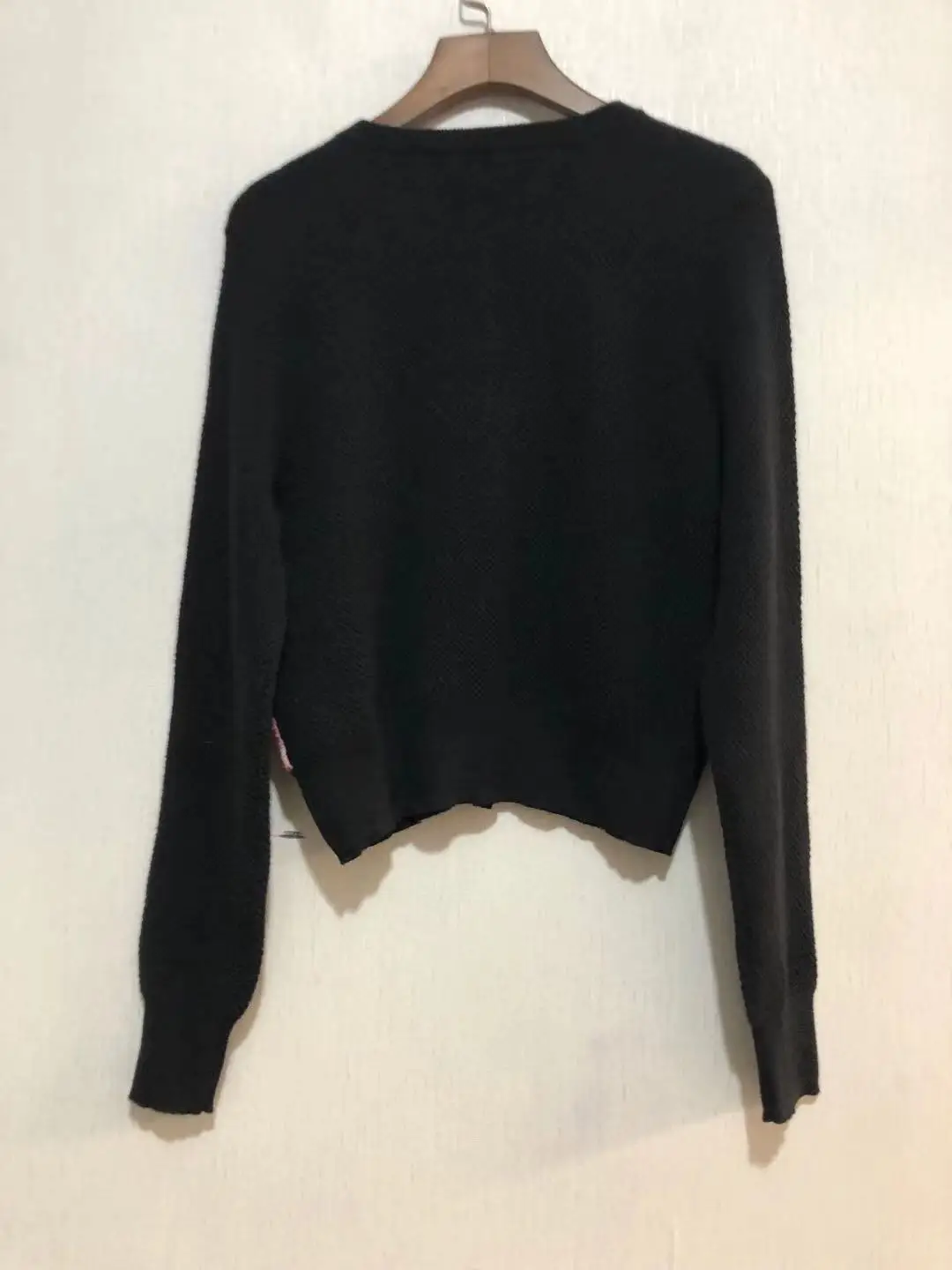 الكلاسيكية لون نقي الصوف منقوشة طويلة Sve محبوك سترة الخريف Faion تنوعا تخفيف Sle العادية Sve طول #5