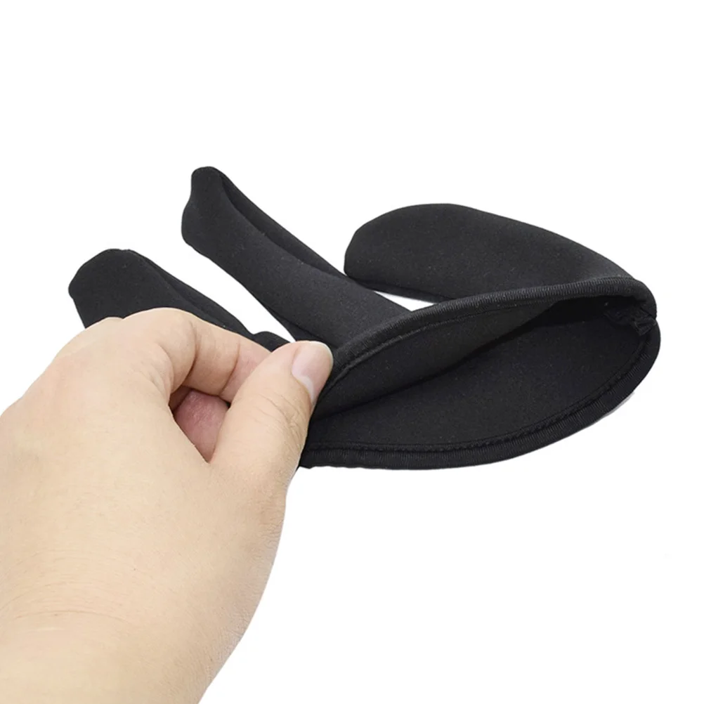 

Heat Resistant Hairdressing Finger Glove Three Finger Cover Mittens Durable Salon Gloves Protect Curling Straightening
