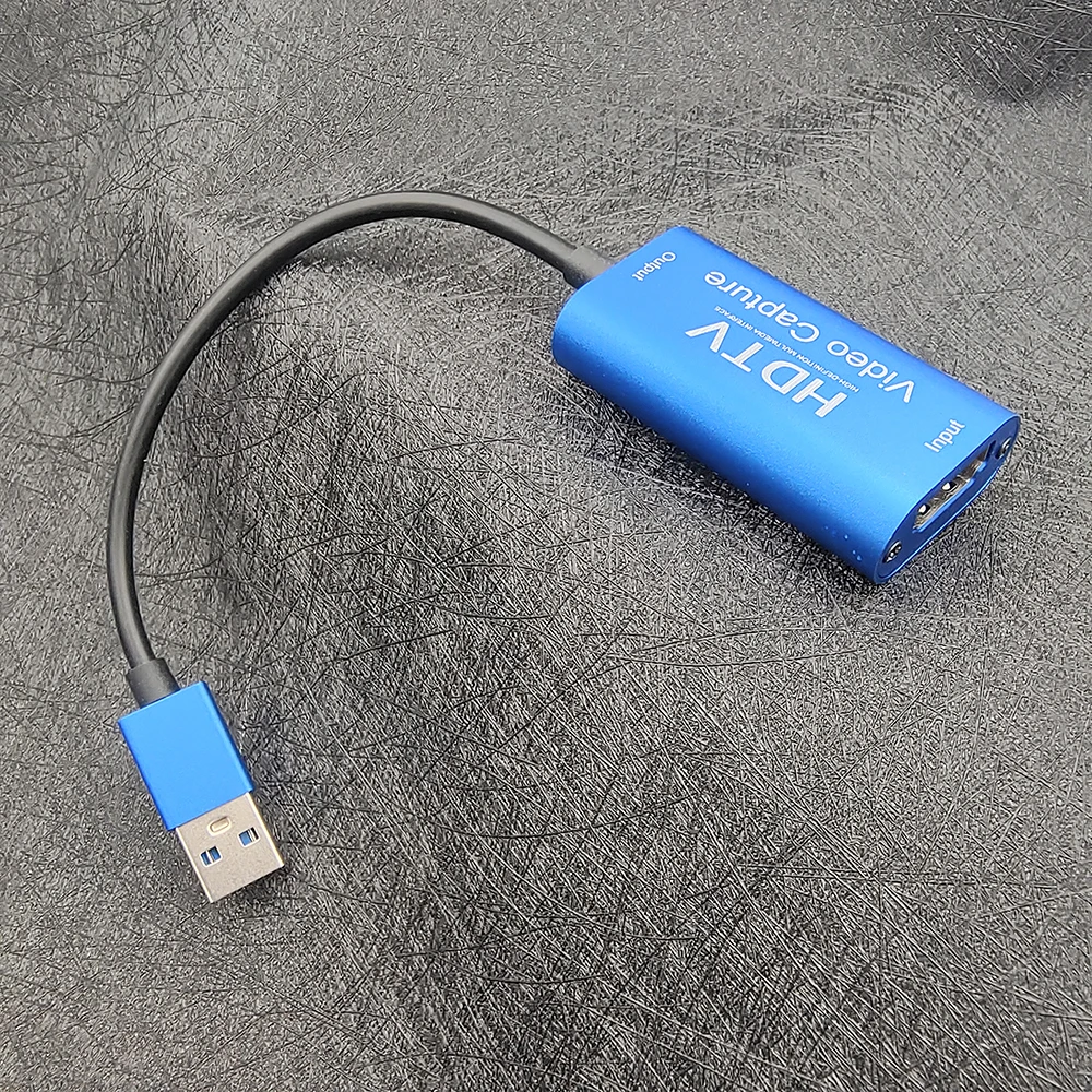 การ์ดจับภาพวิดีโอไมโคร USB ที่เข้ากันได้กับ HDMI HD 1080P USB 3.0 Grabber สำหรับกล้องเกมพีซีที่บันทึกการสตรีมสด