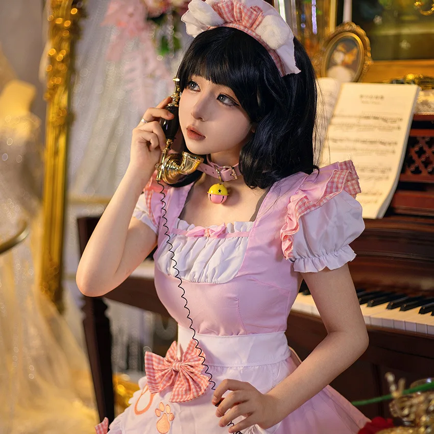 2025 Nieuwe Klassieke Bla White Maid orm Lady Kostuum Halloween Outfit Traditionele Chinese Etnische Toneelkostuum voor dames