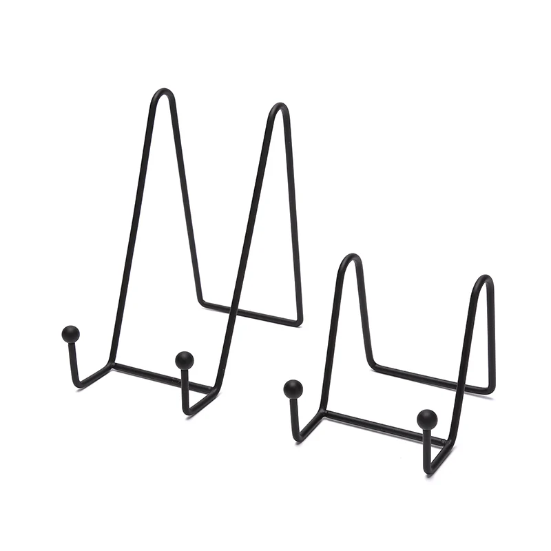 1PC Placa Display Stand Photo Foto de placa de metal único Stands Display Photo Photo Placa decorativa