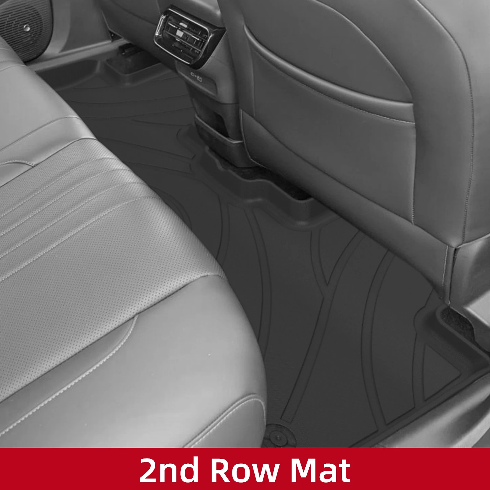 LUCKEASY Right Drive for Geely EX5 2025 2026 (not fit UK version) Car Floor Mats Cargo Liner Trunk Pad TPE Waterproof Black view 3