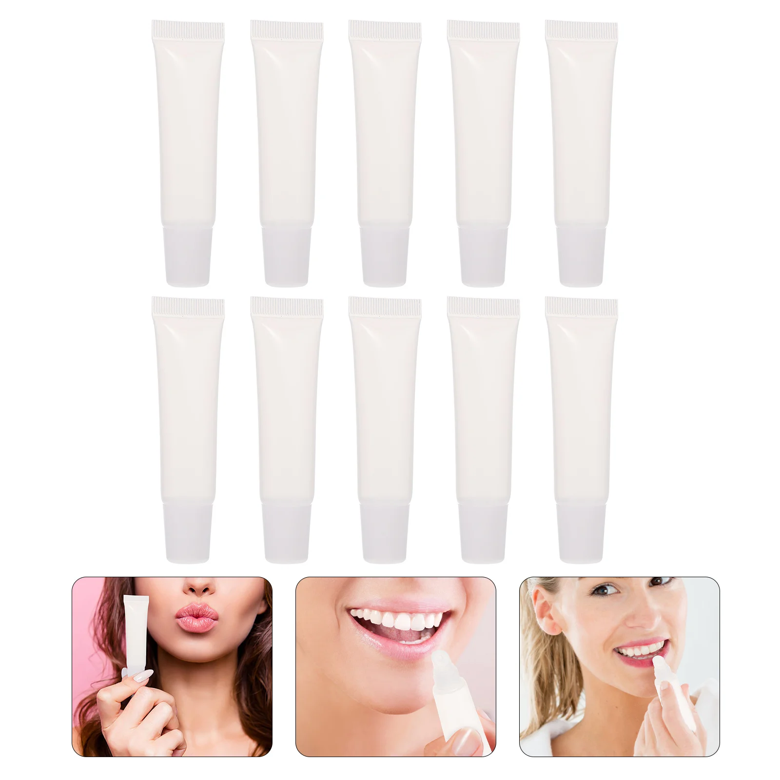 

10 Pcs Empty Lip Gloss Bottle Lipstick Tubes Lipgloss Bottles Container Containers Liquid
