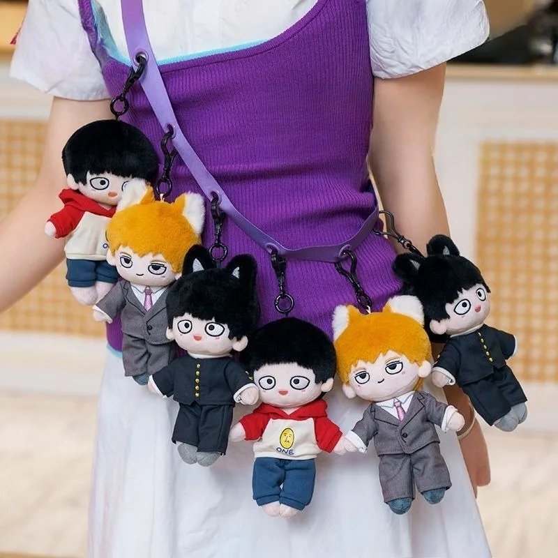 Mob Psycho 100 ‌ Shigeo Kageyama Reigen Arataka Figur Puppe Anhänger Hochwertig Aussehend Kreative Hände und Füße mit Magnetischer Haftung – Detail 2