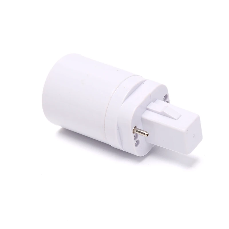 Adaptador de lámpara LED con enchufe G24 a E27, Base de lámpara extensible Flexible, accesorios de iluminación LED, convertidor adaptador blanco G24 a E27, 5 uds.
