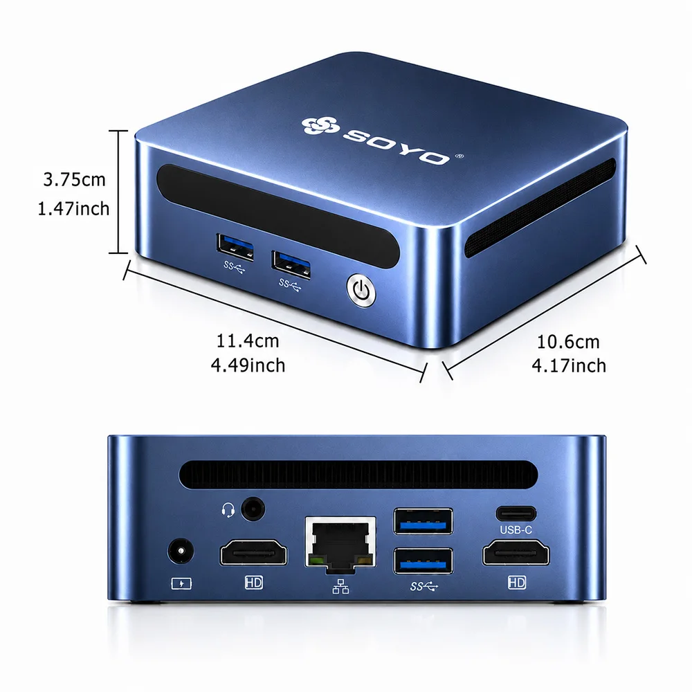 Soyo Y5 Pro Mini Pc Intel I5‑8250U Lpddr4 16Gb Ram 512Gb Ssd