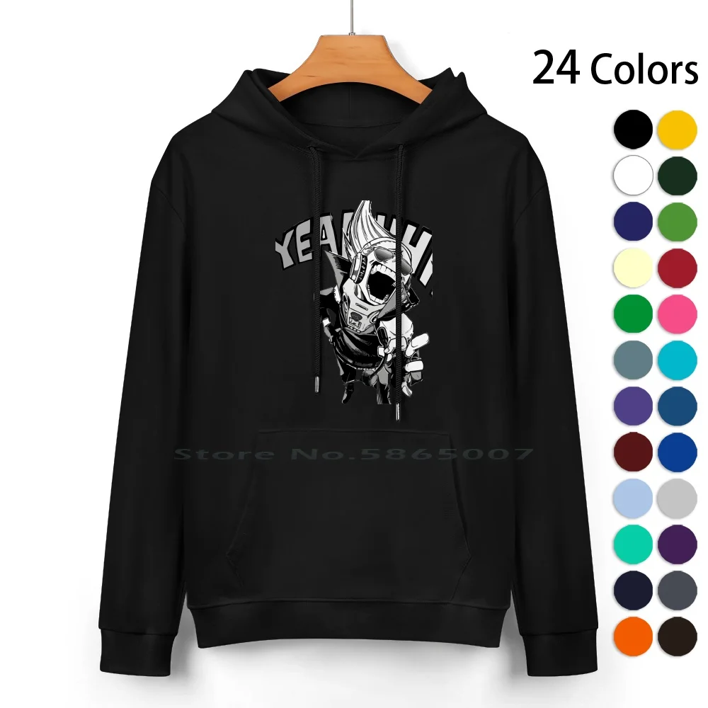 Present Mic Screaming ( Again ) Pure Cotton Hoodie Sweater 24 Colors Mic Quirk Mic Yeah Anime Bnha Mha Deku Bakugo Kirishima