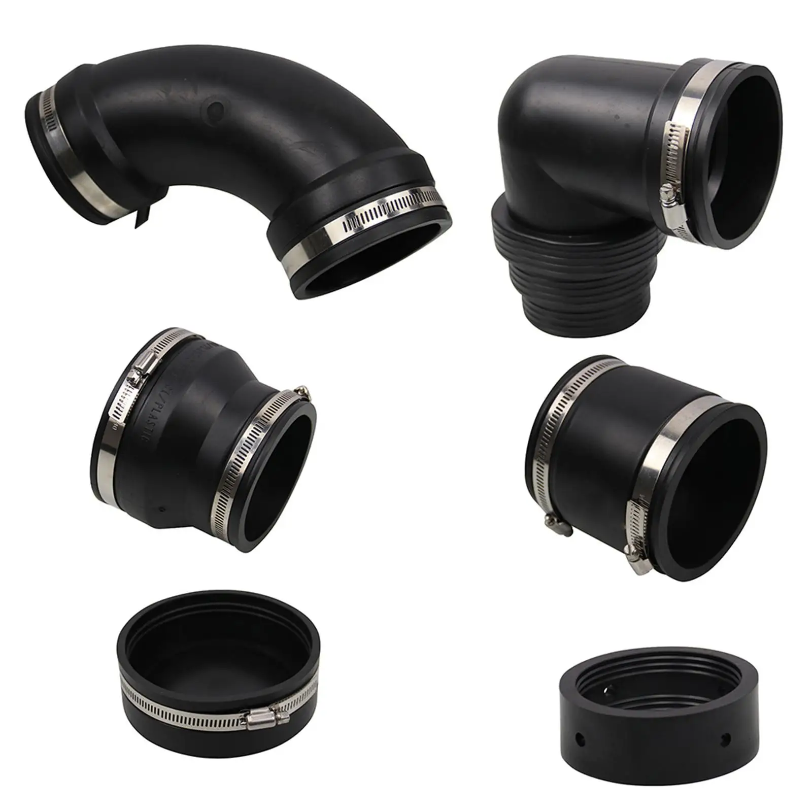 RV Sewer Adapter Reusable Drainage for 3inch PVC Pipe Sewer Hose Fittings