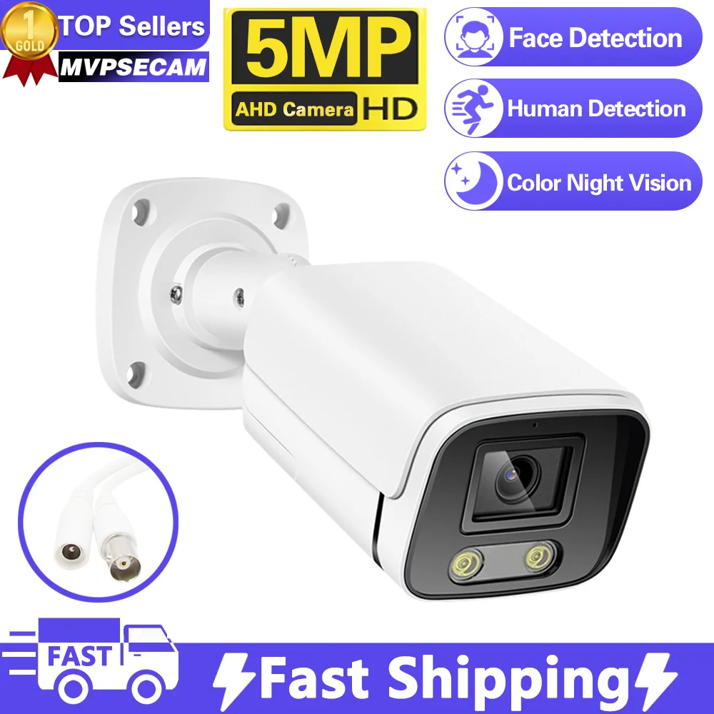 

4K 8MP Face Detection AHD Camera 5MP BNC CCTV Video Surveillance Home Security Outdoor Analog Bullet Color Night Vision Cameras