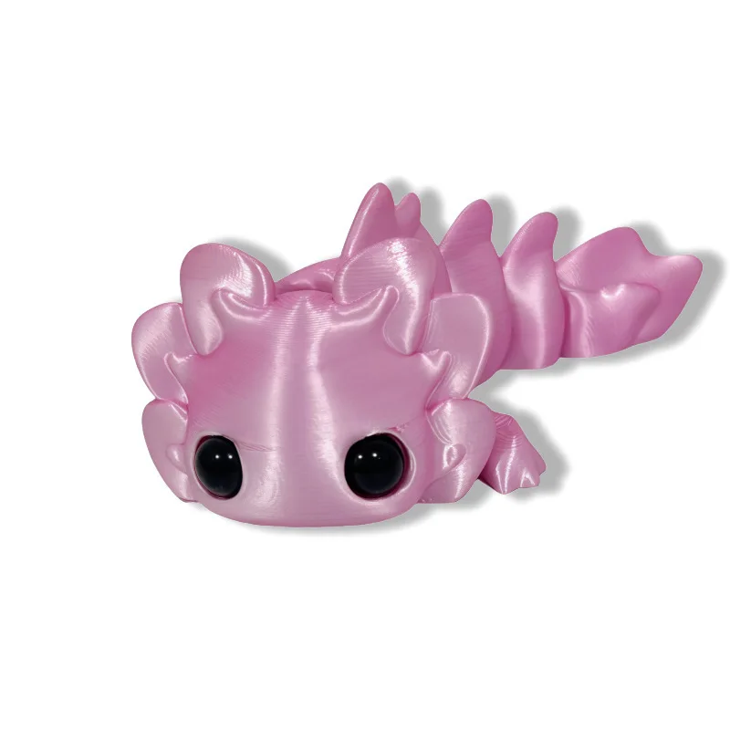 3D-gedrucktes kleines Tier-Set, gemeinsames süßes Salamander-Baby, 3D-gedruckte Tiere für Zuhause, Büro, Basteln, bedruckte Figuren, Weihnachtsgeschenke – Detail 8
