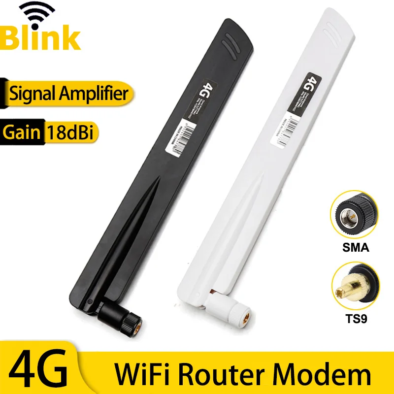 4G LTE 옴니 안테나 부스터, GSM 2G 3G 모바일 신호 증폭기, 와이파이 외부 안테나 TS9, 라우터 모뎀 무선 네트워크 카드용