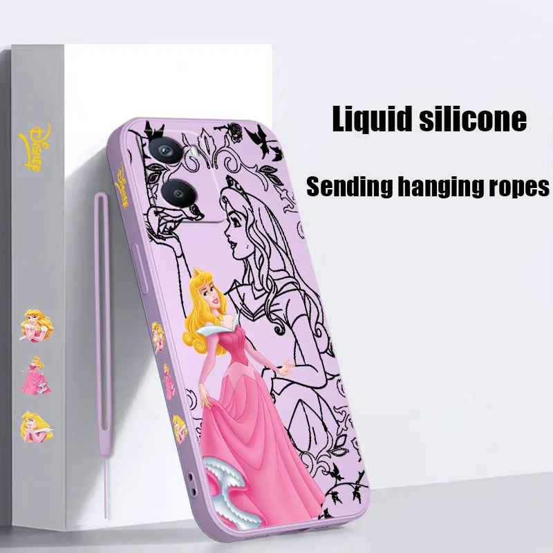 เคสโทรศัพท์แบบเชือกผูกด้านซ้ายเป็นของเหลวเจ้าหญิงนิทราสวย OPPO A1K 5 9 12 72 52 52 53 31 73 93 94 74 16 54 55 76 57 96 15ฝาครอบเนื้อนิ่ม