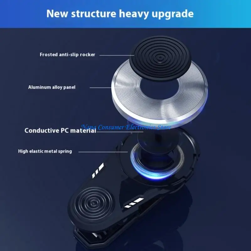G7NE Portable Touchscreens Joystick for Gaming Detachable Rocker Not Slip Base Grip Phones & OS System Mobile Devices