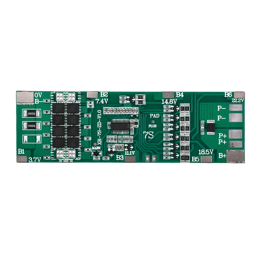 BMS 7S 24V 10A 15A 20A 30A 18650 scheda di protezione della batteria al litio con batteria Balancer li-ion Pack BMS per strumento Power Bank