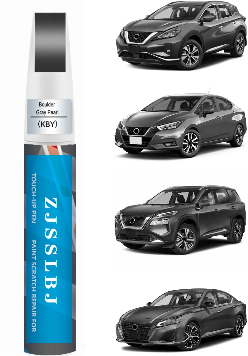 Touch Up Paint Compatible with Nissan Exact Match Touch Up Paint Car Scratch Repair (Boulder Gray Pearl（KBY）)