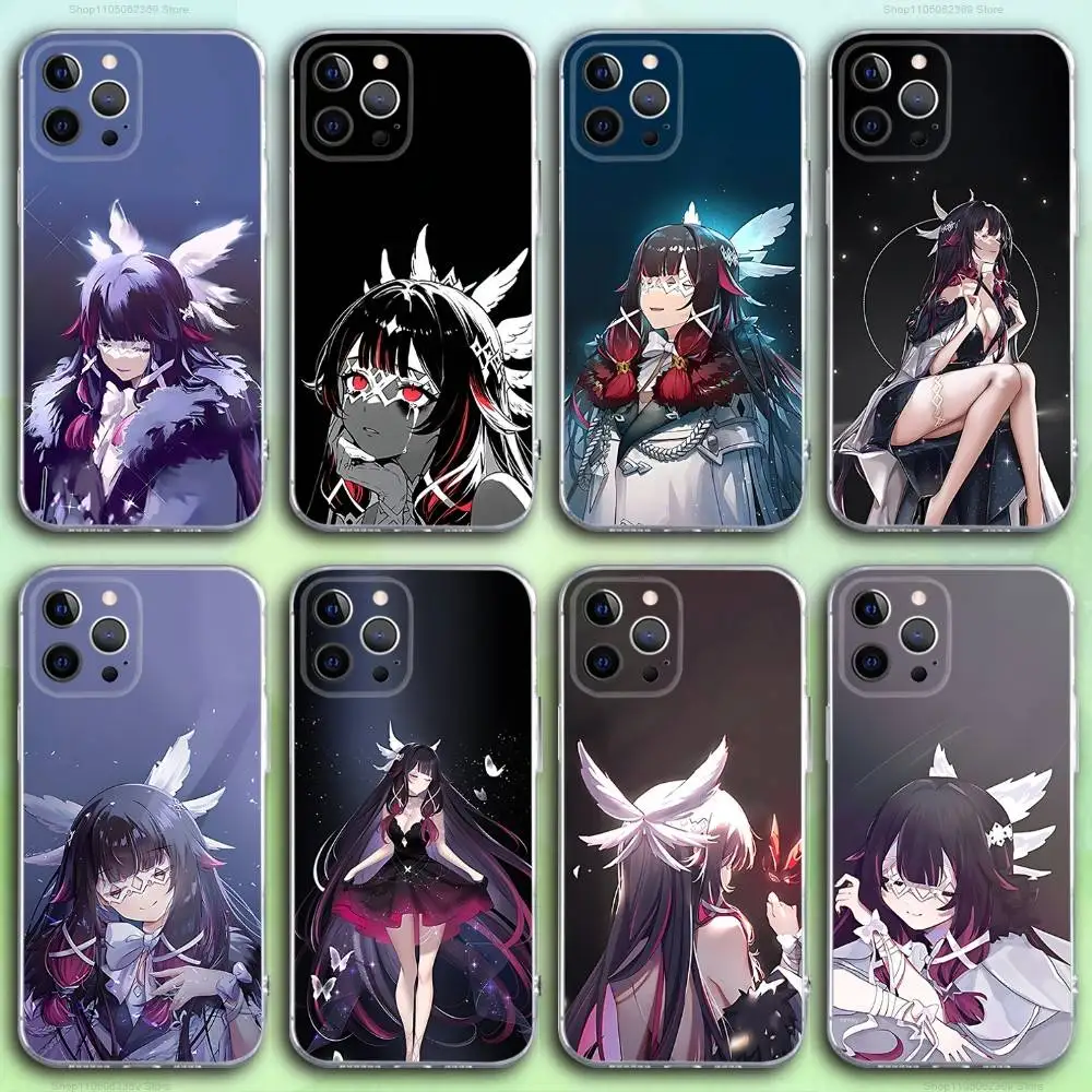 

Genshin C-Columbina Phone Case For iPhone 16,15,14,13,12,11 Pro,Max,Plus,X,XS,XR,SE4,E Mini Transparent Soft Cover