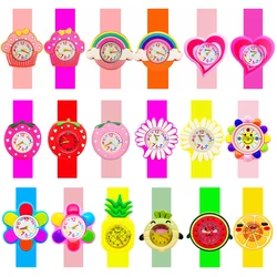 Baby Watch 3d Cartoon Kids Verjaardagscadeau Meisje Jongen Kinderen Studie Tijd Speelgoedklok Gratis Reservebatterij