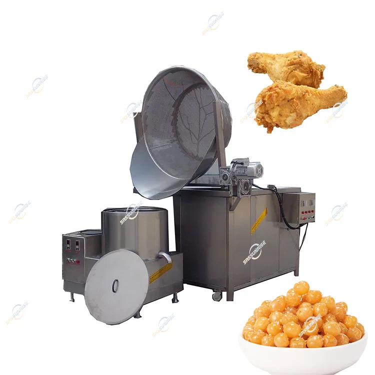 Industrial Corndog Plantain Churros Chips Frying Machine Chicken Broaster Automatic Cooking Stir Fryer