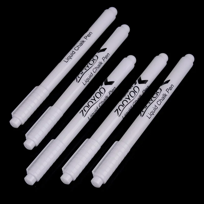 3/10Pcs White Liquid Chalk Pen Marker Chalkboard Blackboard Liquid Ink Pen Used On Chalkboard Window Kitchen Jar Erasable 13.5cm