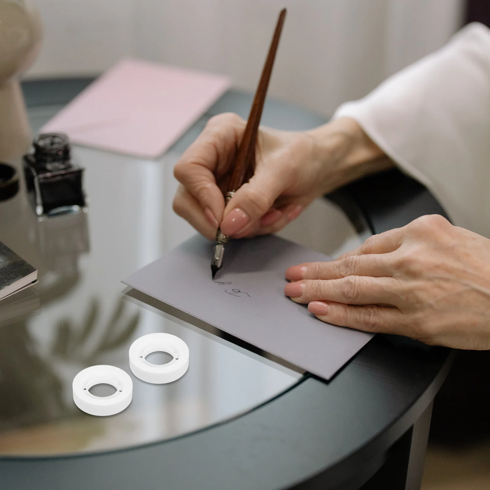 24 Gulungan Pita Perekat DIY Permukaan Matte yang Dapat Ditulis untuk Koreksi, Pembungkus Kado, Dekorasi, Organisasi Kantor