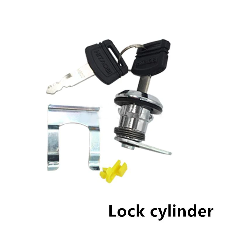 XOJOX For Hitachi EX200-5 EX120-5 Cab door lock assembly outer handle/lock block/lock cylinder high quality Excavator accesso