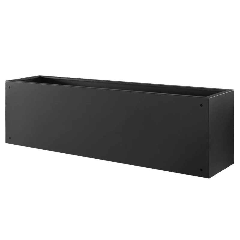 Custom Size and Shape Large Rectangular Metal Outdoor Garden Planter Flower Pots With Sheet Metal Fabrication