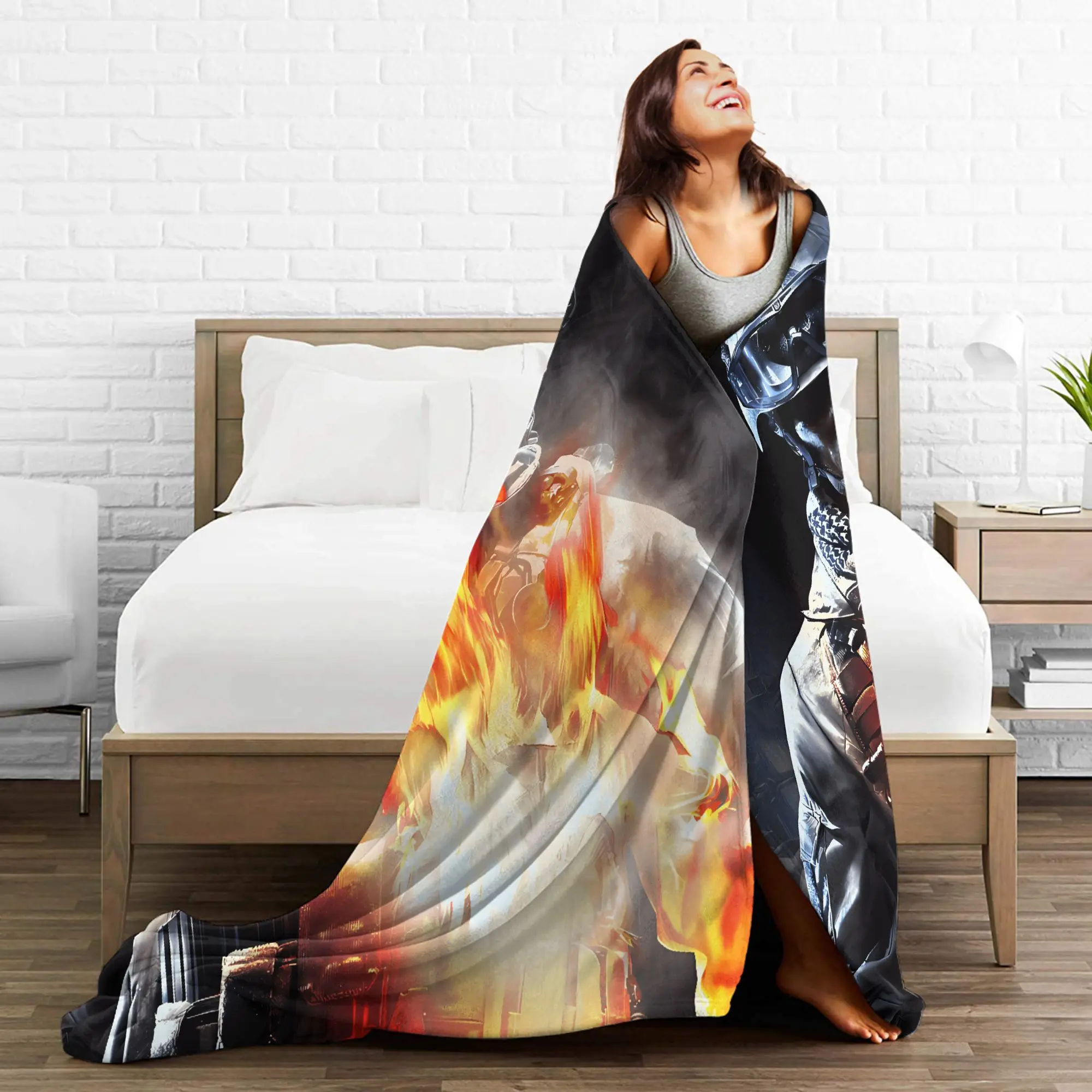 ساحة المعركة 6 بطانية ناعمة دافئة لعبة الرماية 2042 الطفل أفخم رمي بطانية رقيق الأريكة كرسي الفانيلا المفرش أريكة غطاء سرير