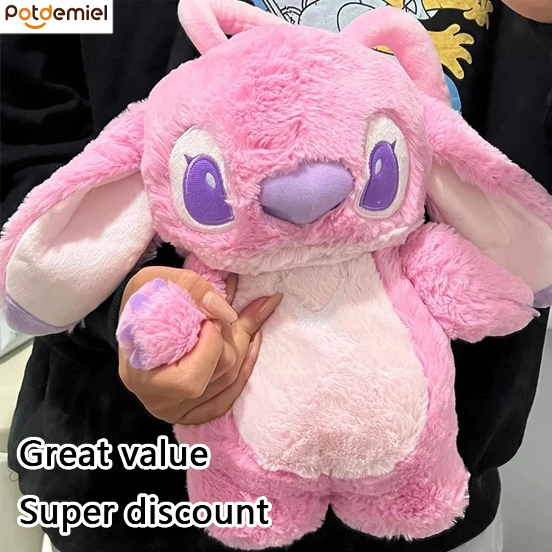 

Стежка ангела, плюшевая теплая бутылка для рук, бутылки с горячей водой, портативная теплая сумка для рук, зимняя грелка для рук для девочек, сохраняет тепло, праздничный подарок