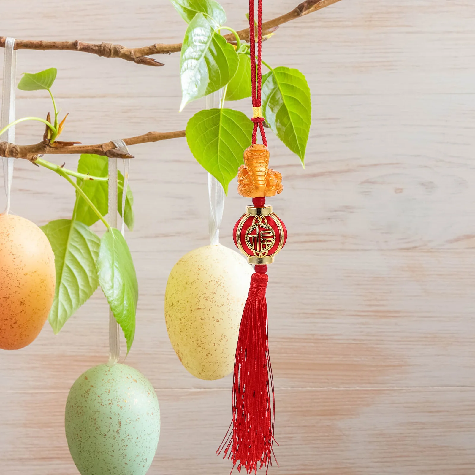 4 قطعة المعلقات ثعبان السنة الصينية الجديدة نابضة بالحياة الراتنج البلاستيك حلي معلقة مهرجان الربيع الديكور للمنزل مكتب سيارة