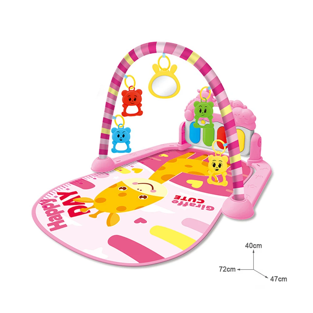 0-36 Monate Baby Fitness-Ständer Musik-Spielmatte Aktivitätsspielzeug Neugeborenen-Klavier Krabbeldecke Pedal-Spielmatte Frühpädagogisches Geschenk
