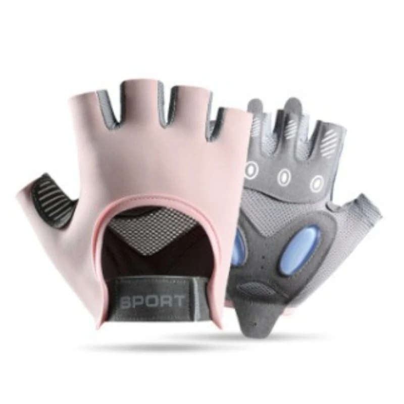 Перчатки для фитнеса, женские перчатки с половиной пальца, дышащие вращающиеся велосипедные спортивные перчатки для йоги, мужские амортизирующие противоскользящие перчатки