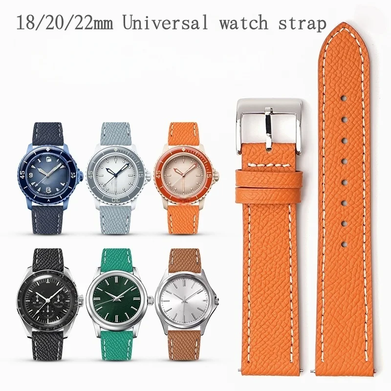 

Универсальный кожаный ремешок для часов 18 мм, 20 мм, 22 мм, быстросъемный ремешок для часов для Rolex Submariner Blancpain x ремешок для часов, браслет