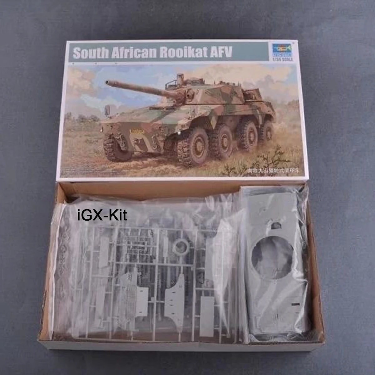 

Trumpeter 09516 1:35 Scale South African Rooikat AFV Wheeled Armored Vehicle Car Assembly Plastic Gift Model Building Kit