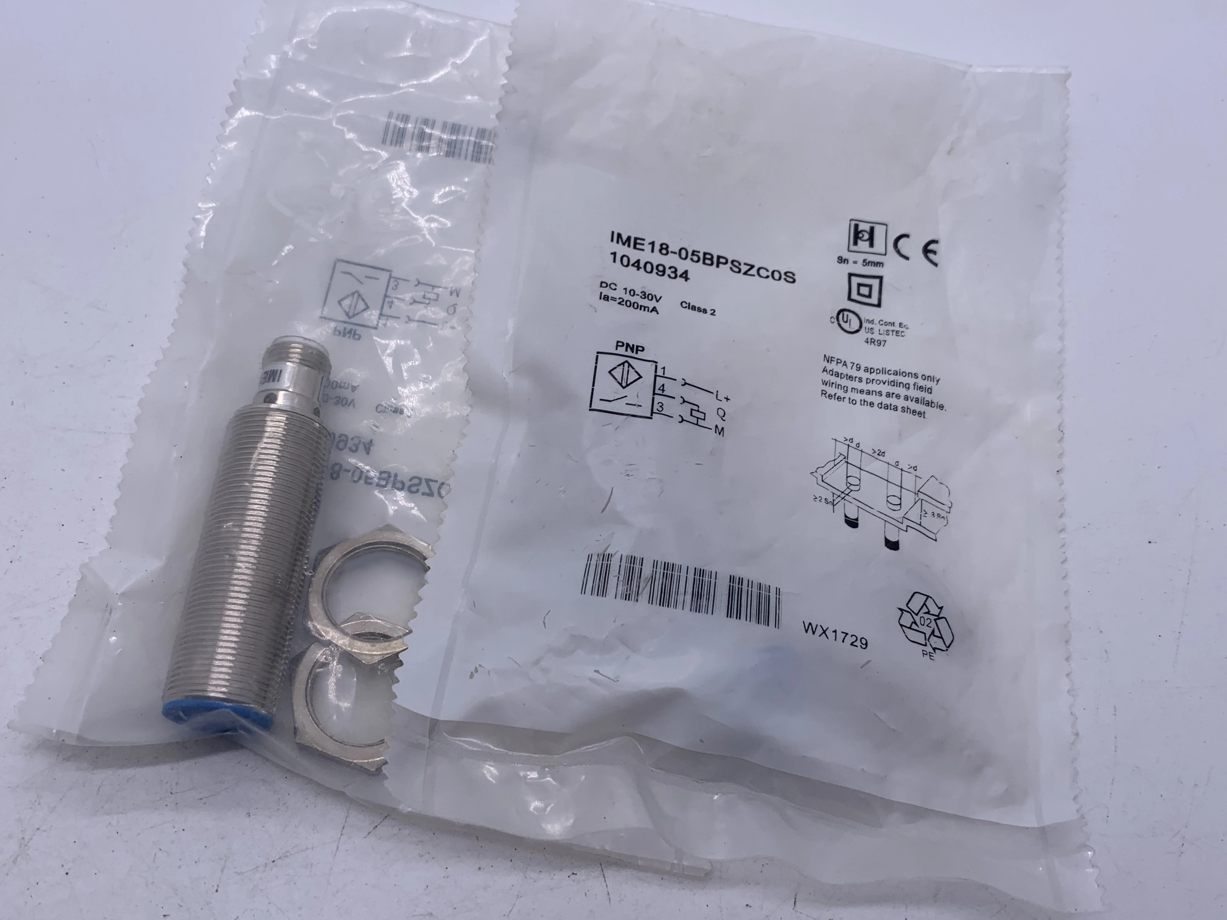 

New Proximity Switch Sensor in Stock IME18-05BPSZC0S/05BNSZC0S IME12-04NPSZC0S High Quality Seller One-year Warranty