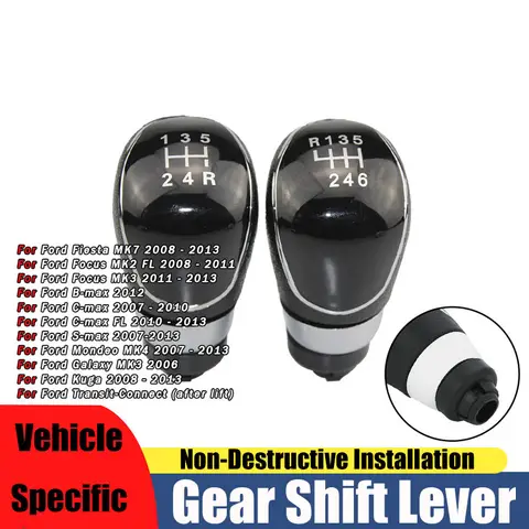 Geeignet für Ford Focus MK2 Schaltgetriebe Auto Getriebekopf modifizierte Schalthebel Hand Ball Schalthebel Ball Zubehör
