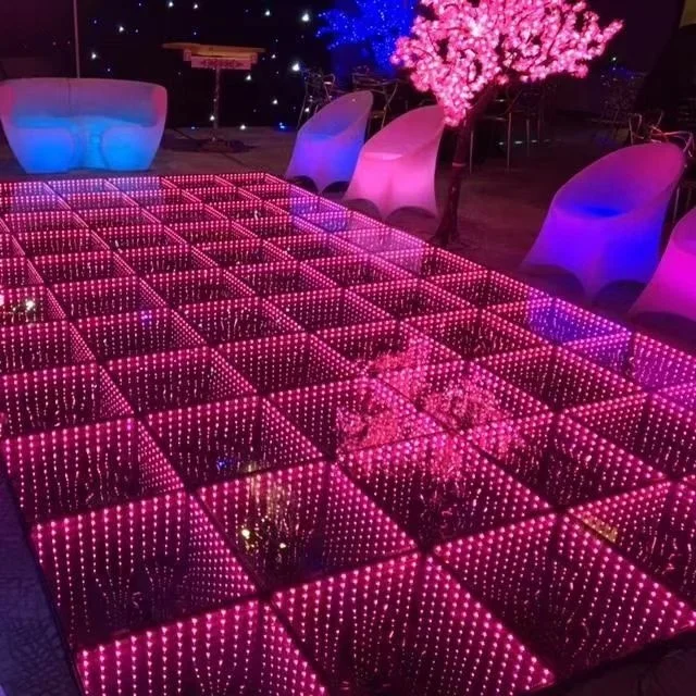 Imagem -05 - Vidro Temperado 3d Led Light up Dance Floor dj Disco Painel Tile
