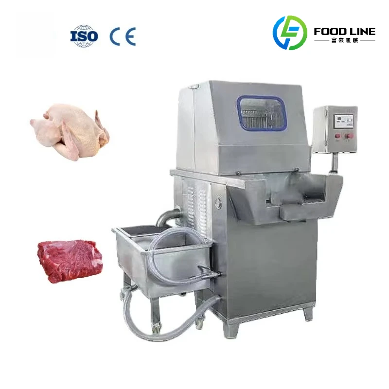 High Quality 48/80/168 Needles Chicken Saline Injector Automatic Fish Injection Machine Meat Processing Equipment Customized