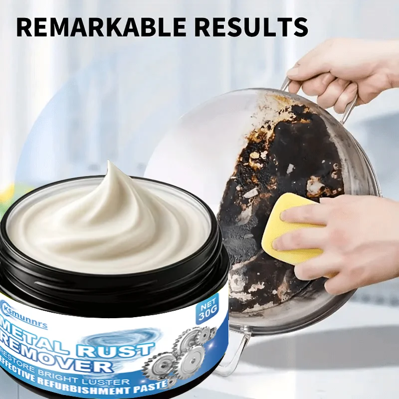 New Powerful rust remover paste, quickly dissolves rust stains, renovates kitchenware, hardware, ceramics and car wheel surfaces