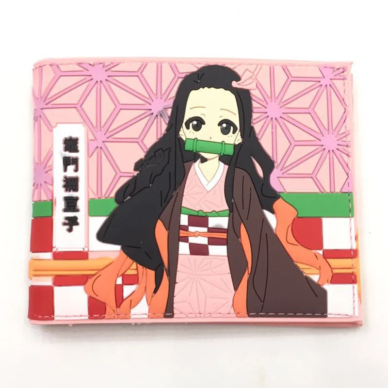 

Anime Demon Slayer Kimetsu No Yaiba Tanjiro Kamado Wallet High Quality PVC PU Leather Purse With Coin Pocket