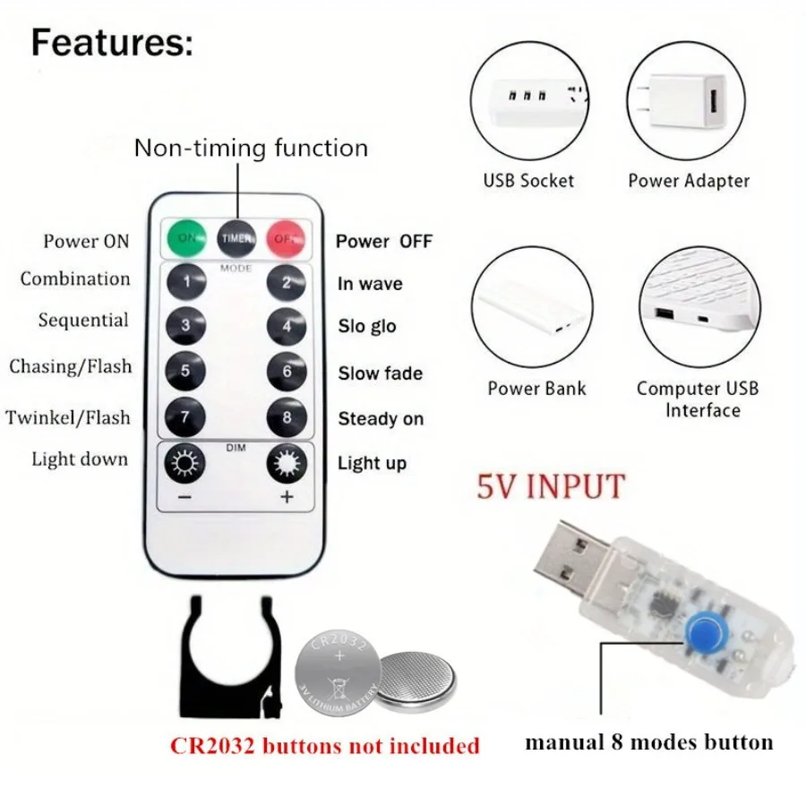 أضواء عيد الميلاد LED الجنية سلسلة أضواء الستار 8 وضع البعيد USB اكليل ديكور الزفاف للمنزل عطلة السنة الجديدة مصباح