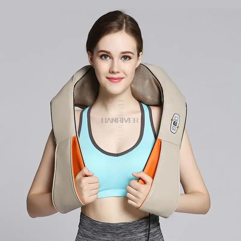 

U Shape Electric Infrared Heating Massage Shawl Shiatsu Neck Shoulder Massager Waist Kneading Back With Timing Function Health