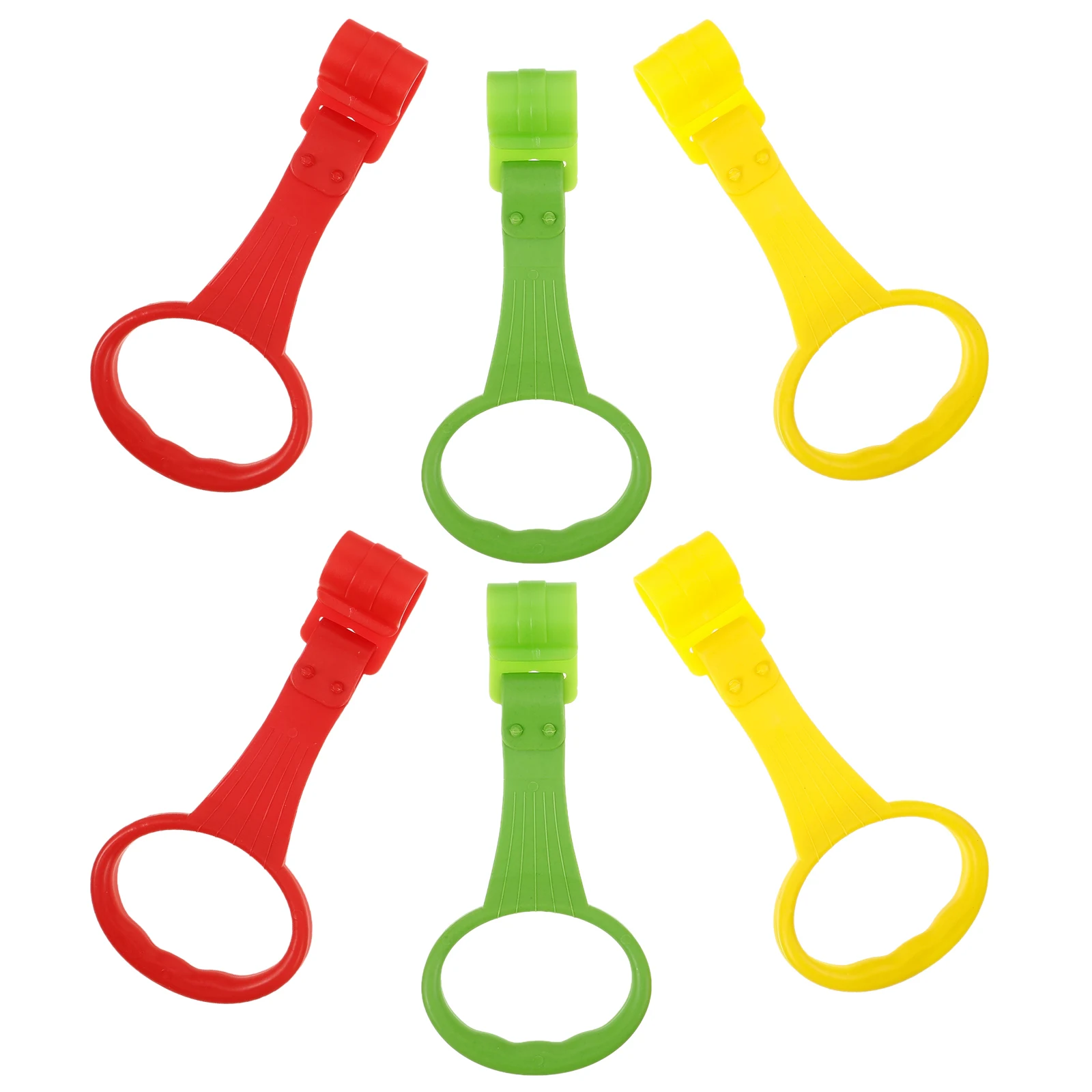 

6 Pcs Crib Sling Accessories Baby Cot Hanging Rings Pull Up For Playpen Toy Toys Plastic
