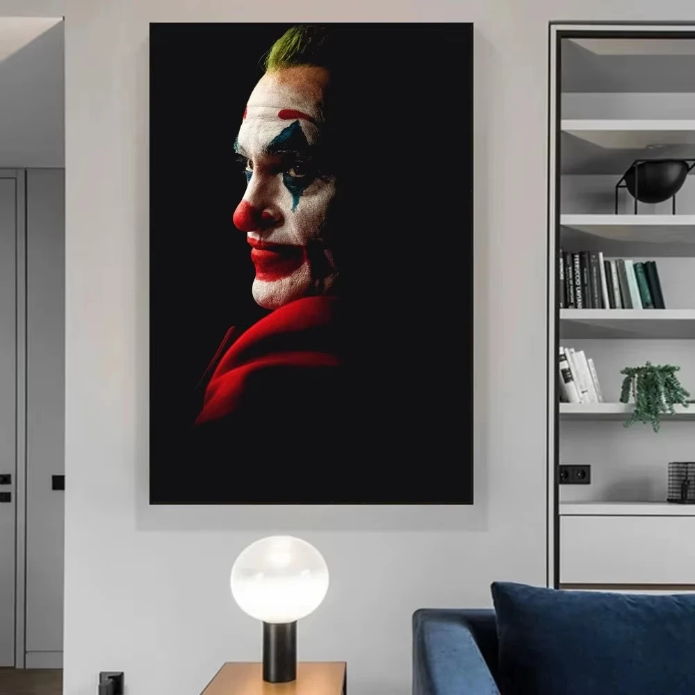 Happy Smell Face Joker Crown Poster Vintage Poster Wall Art Painting Study Aesthetic Art Large Size Wall Stickers