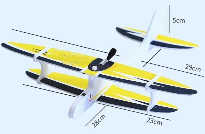 전기 폼 항공기 충전 손 던지기, 느린 비행 복엽 비행기 글라이더, 야외 어린이 장난감, 손 조립 비행 모델