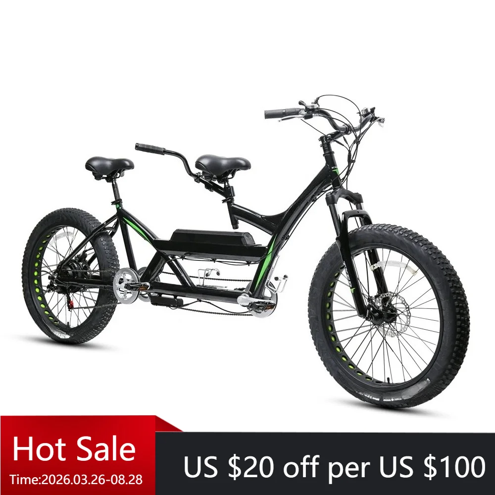 

TC TXED Adult Public Tour Electric Bike Dual Ride Electric Bike with 48v 500W Motor 7 Speed Series Electric Bike
